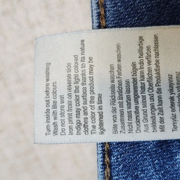 Mavi Angie Mid-Rise Denim Jeans Women's 30/28 Blue‎ Medium Wash Slim Straight - Picture 6 of 9